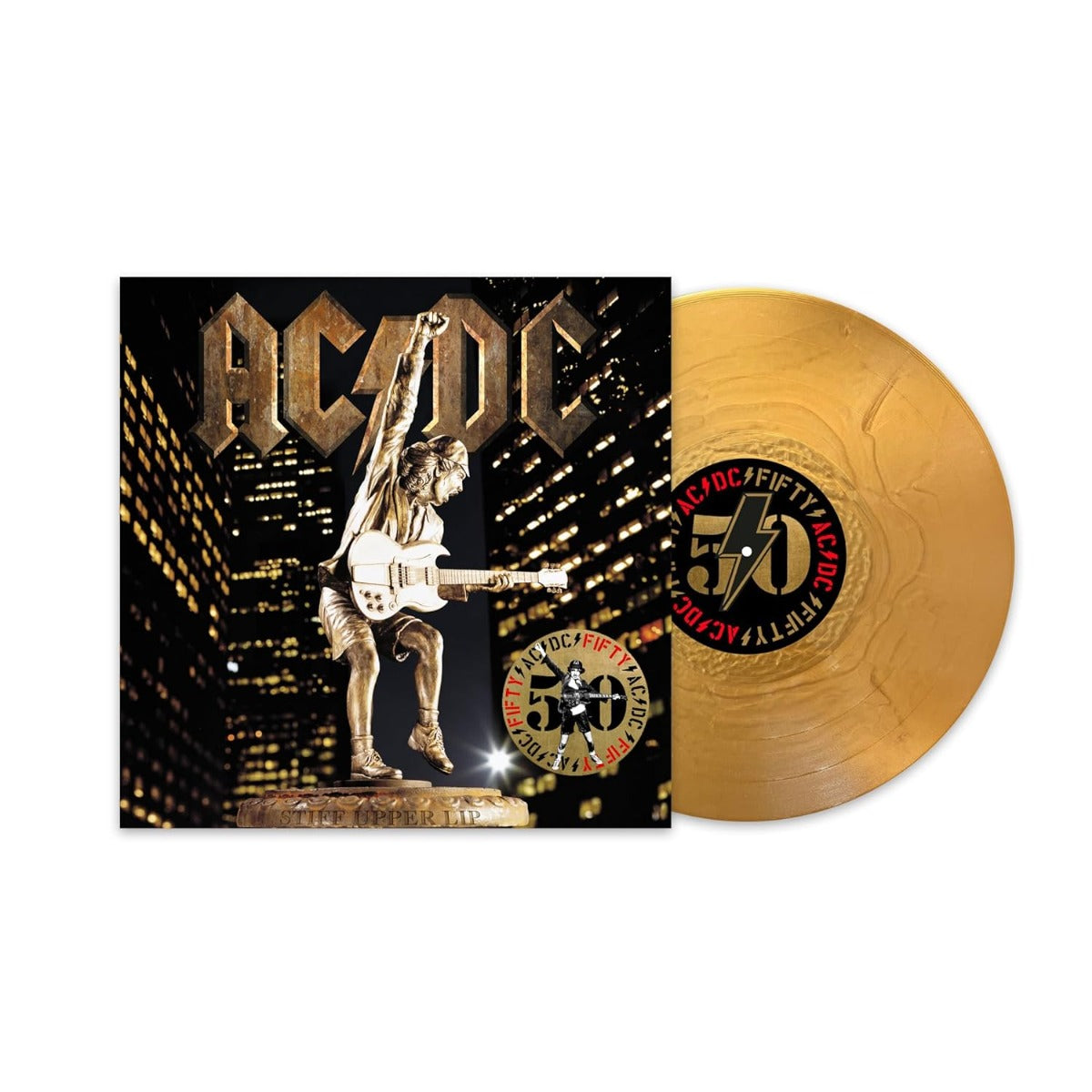 AC/DC - Stiff Upper Lip (50th Anniversary Edition, Gold Color Vinyl) (Vinyl)
