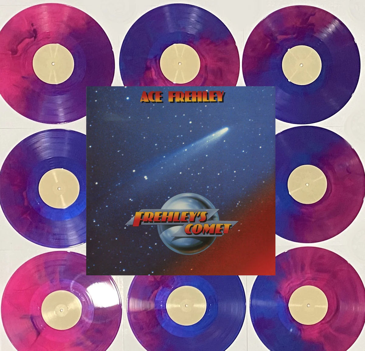 Order Ace Frehley - Frehley's Comet (Limited Edition Red + Blue Hand Poured Effect Vinyl)