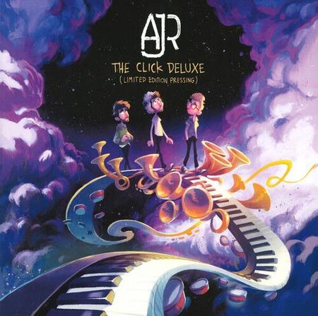 Order AJR - The Click (Deluxe Limited Edition Clear w/ Red Splatter Vinyl + Etched D-Side)
