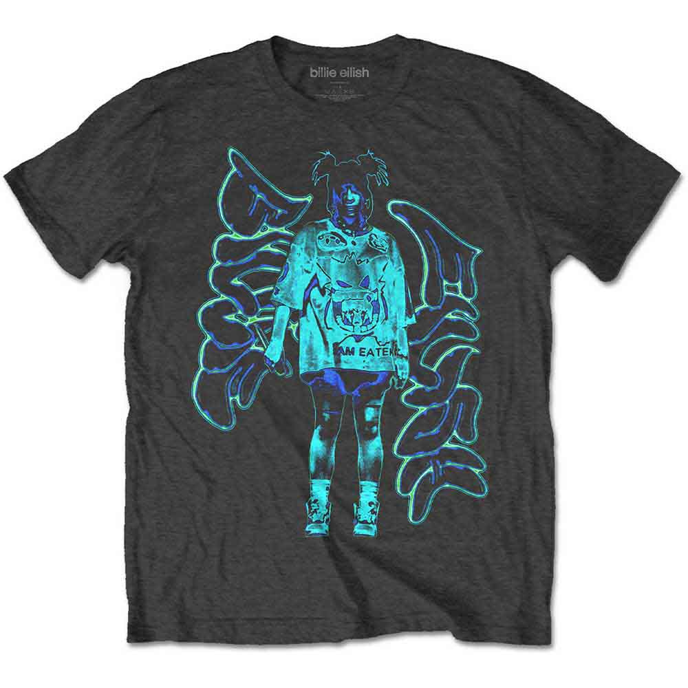 Billie Eilish - Neon Graffiti Logo Grey
