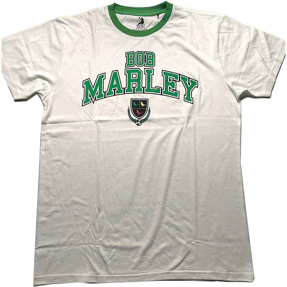 Bob Marley - Collegiate Crest White