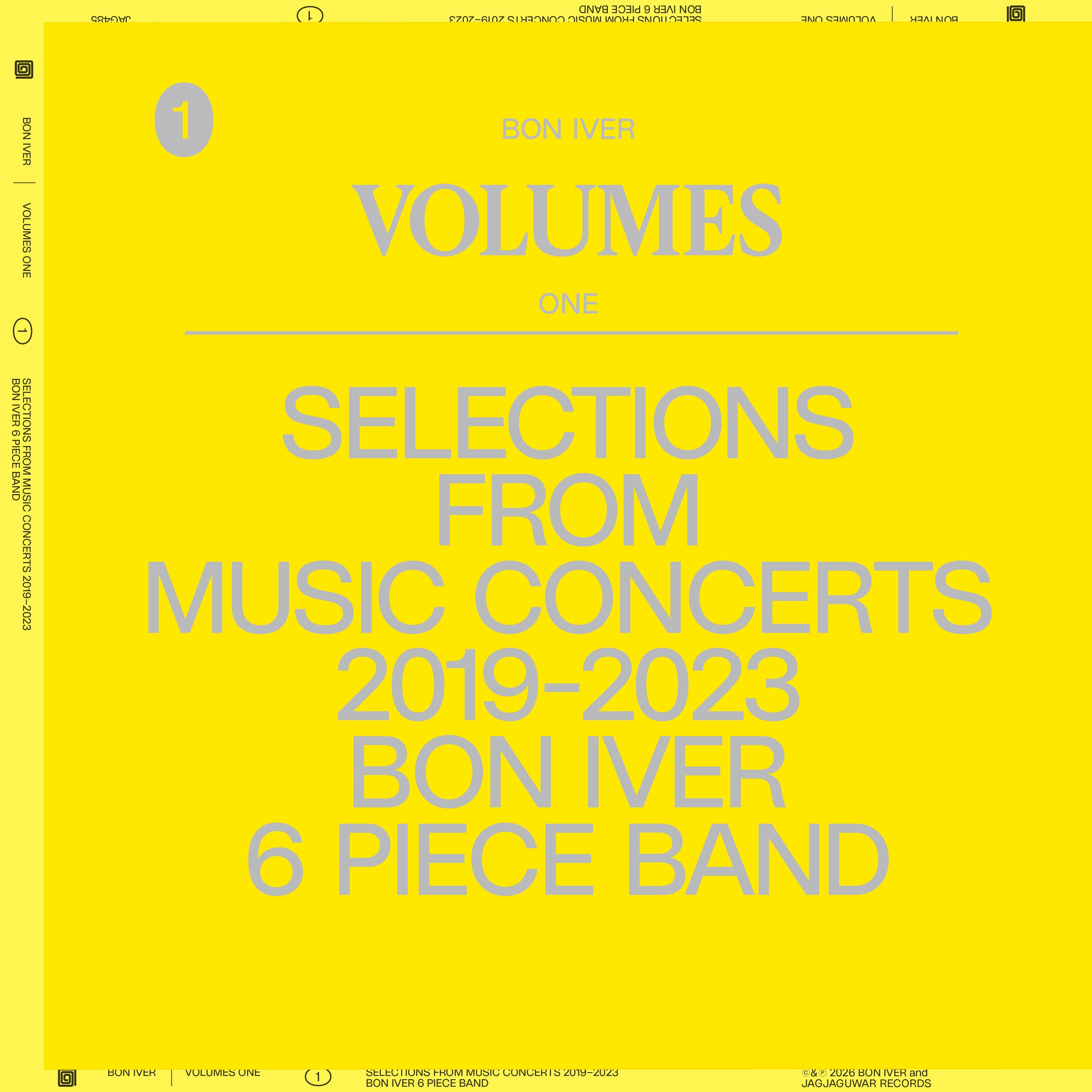 Bon Iver - Volumes: One Selections From Music Concerts 2019-2023 6 Piece Band