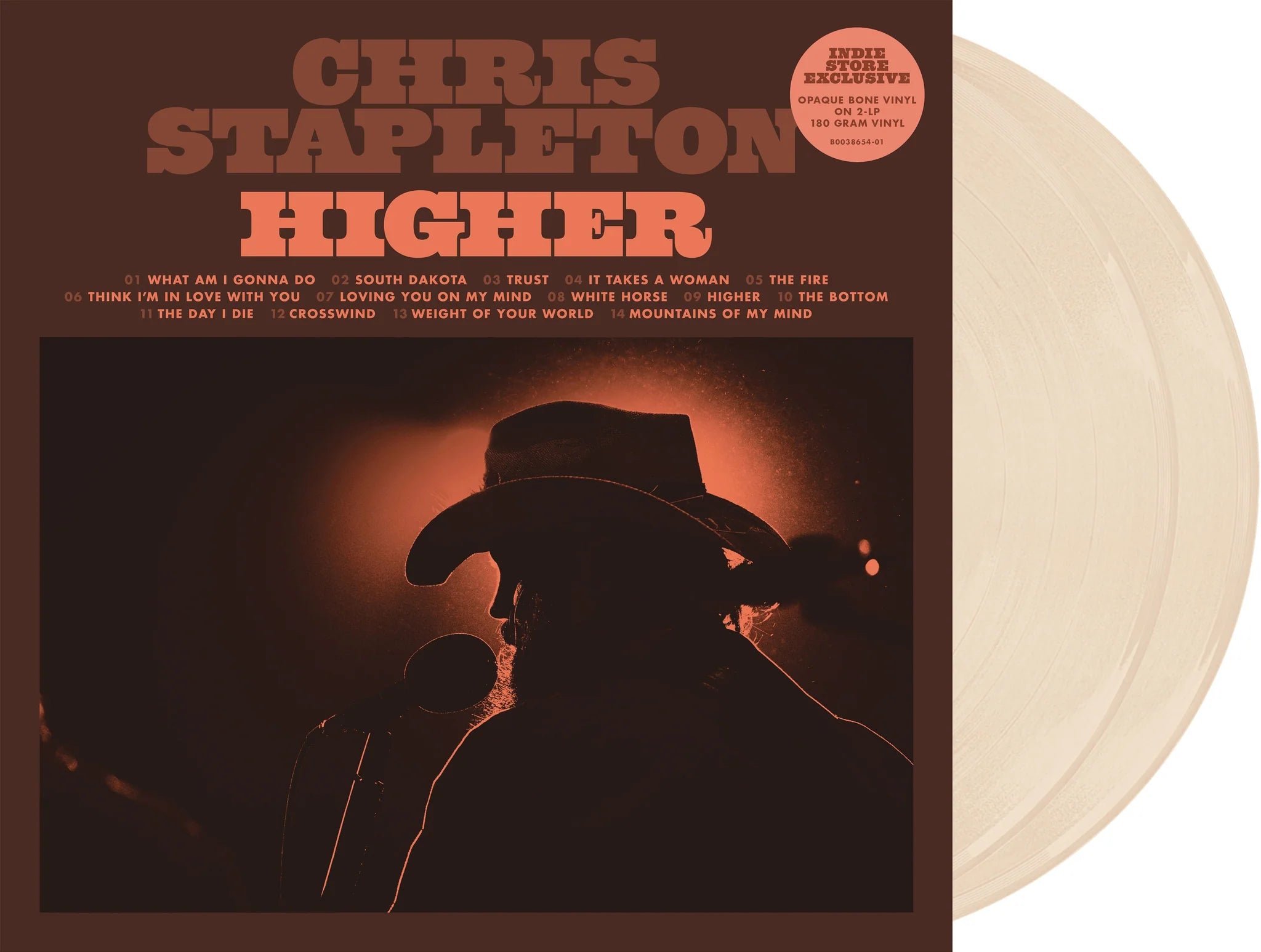 Order Chris Stapleton - Higher (Indie Exclusive, 2xLP Bone Vinyl)