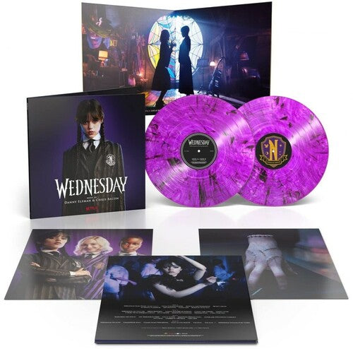 Order Danny Elfman & Chris Bacon - Wednesday: Season 1 Score (2xLP Purple Goth with Smoky Shadow Vinyl)