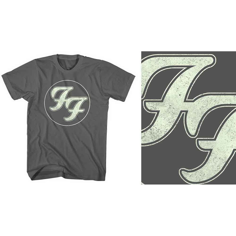 Foo Fighters - Gold FF Logo Grey