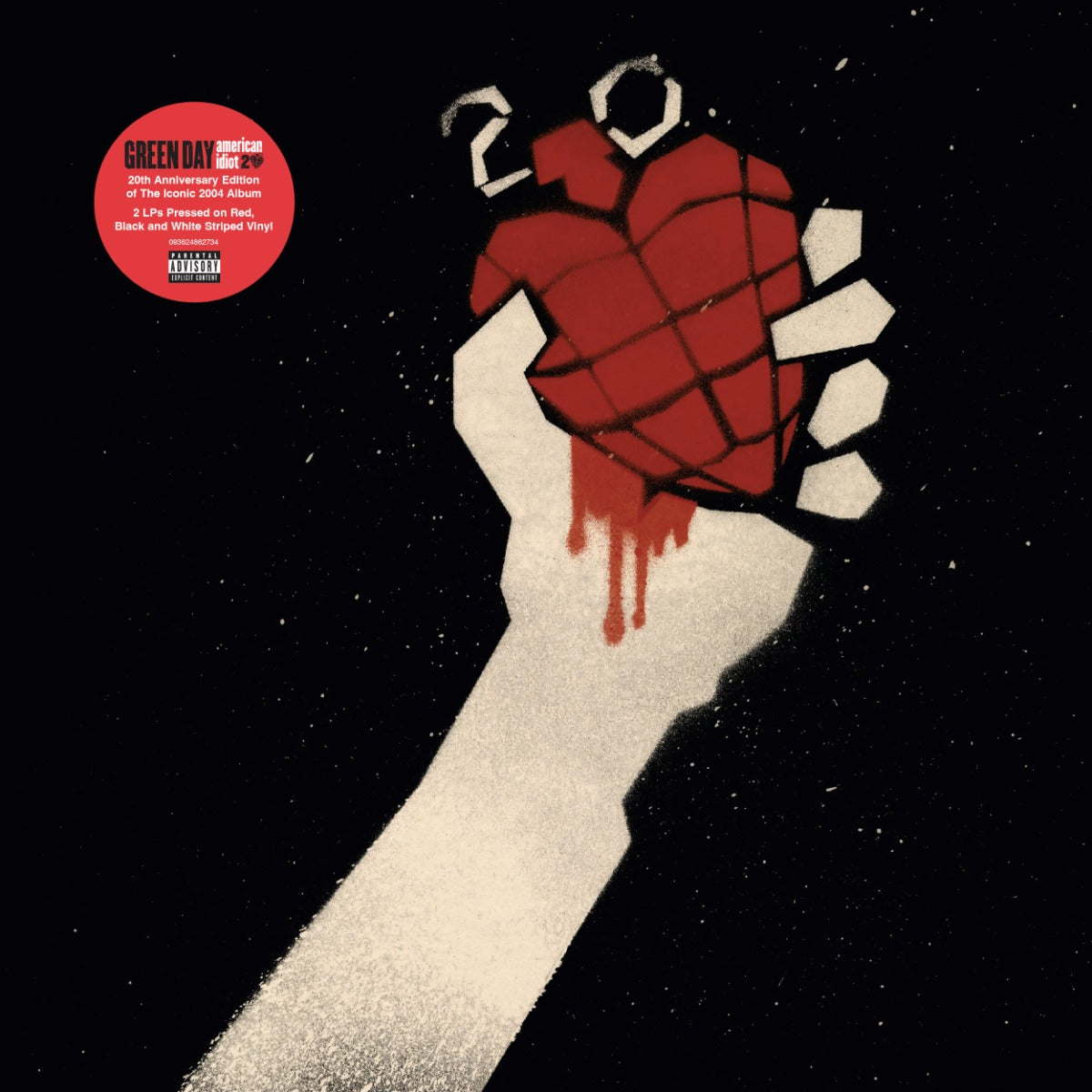 Green Day - American Idiot: 20th Anniversary Edition (Red & Black Splatter Colored Vinyl) (2 Lp)
