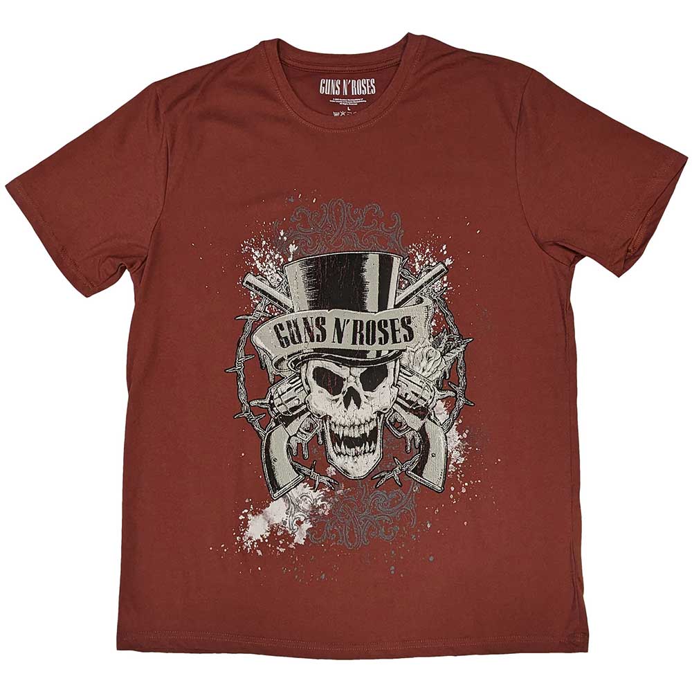 Guns N' Roses - Faded Skull Red