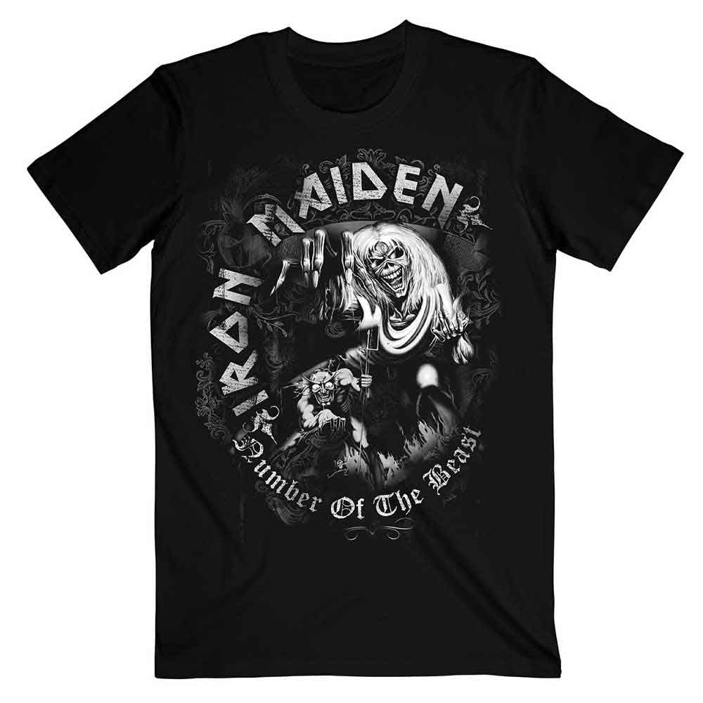 Iron Maiden - Number Of The Beast Grey Tone Black