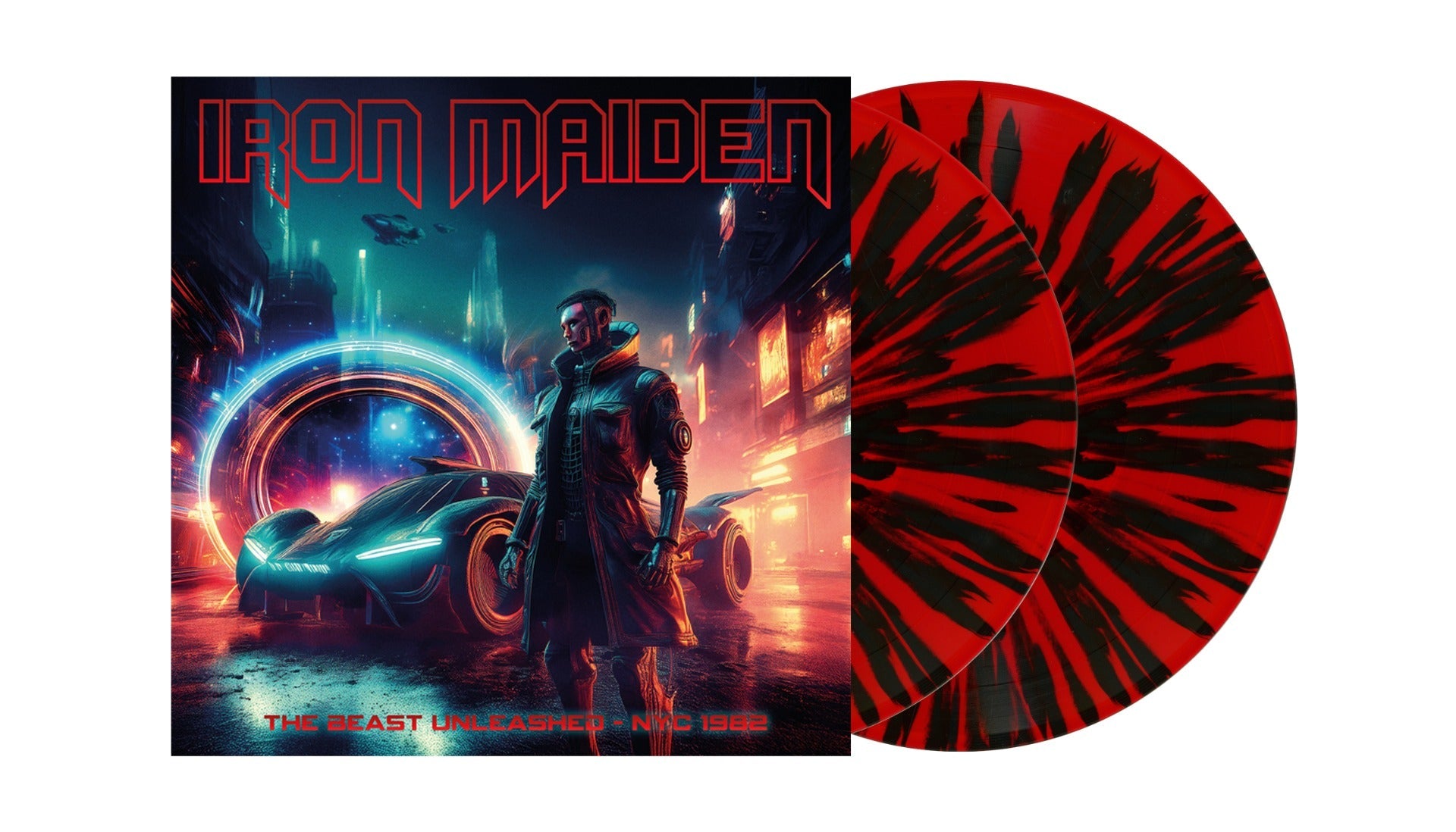 Iron Maiden - The Beast Unleashed - NYC 1982 (Red W/ Black Splatter Vinyl) (2Lp)