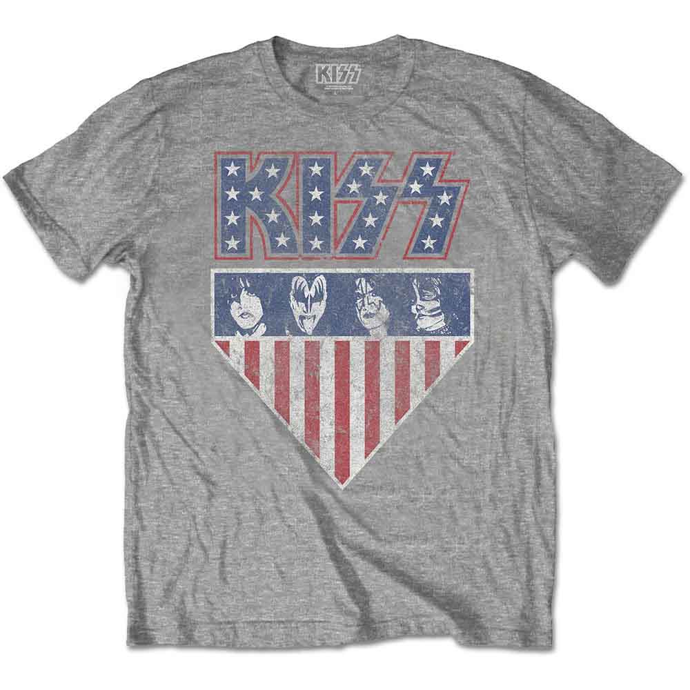 Kiss - Stars And Stripes Grey