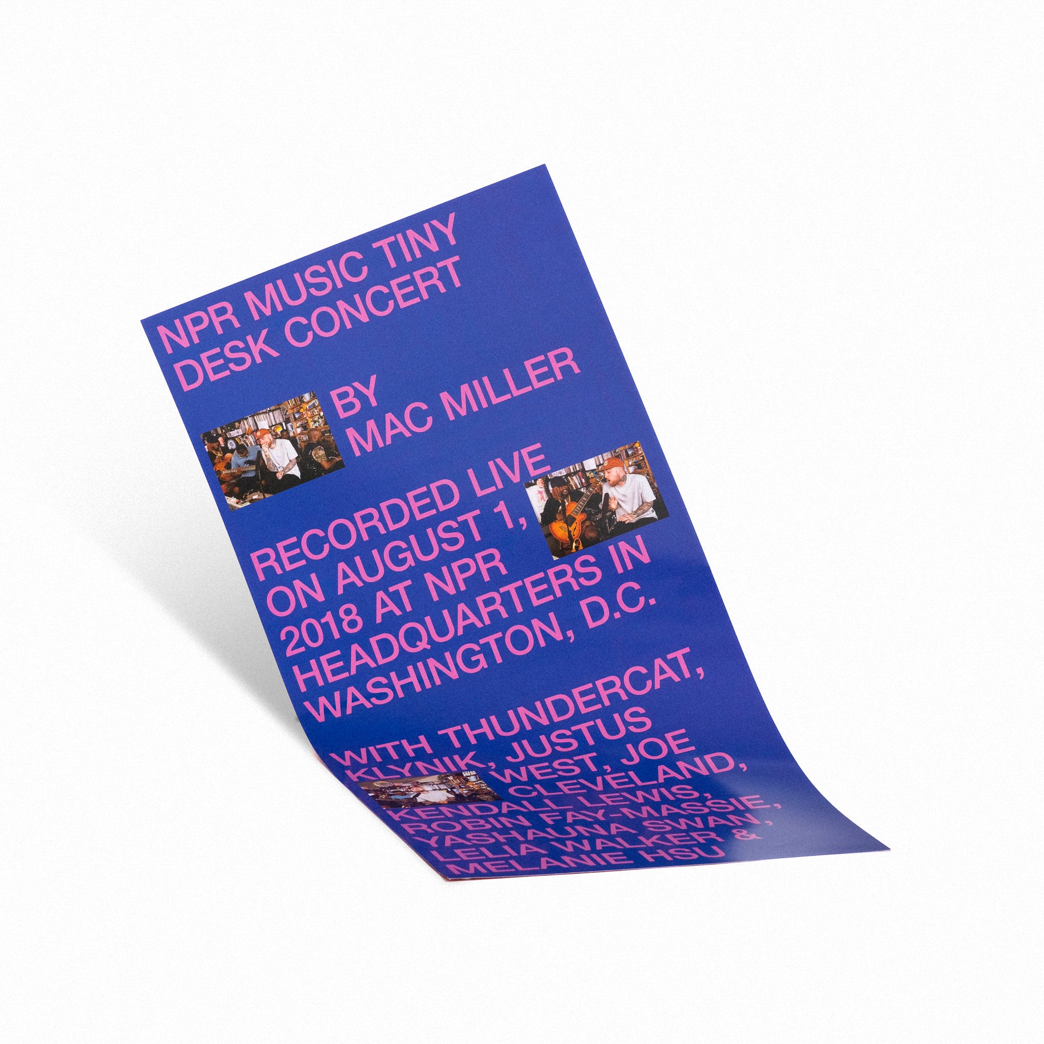 Order Mac Miller - NPR Music Tiny Desk Concert (Translucent Blue Vinyl with B-side Etching)