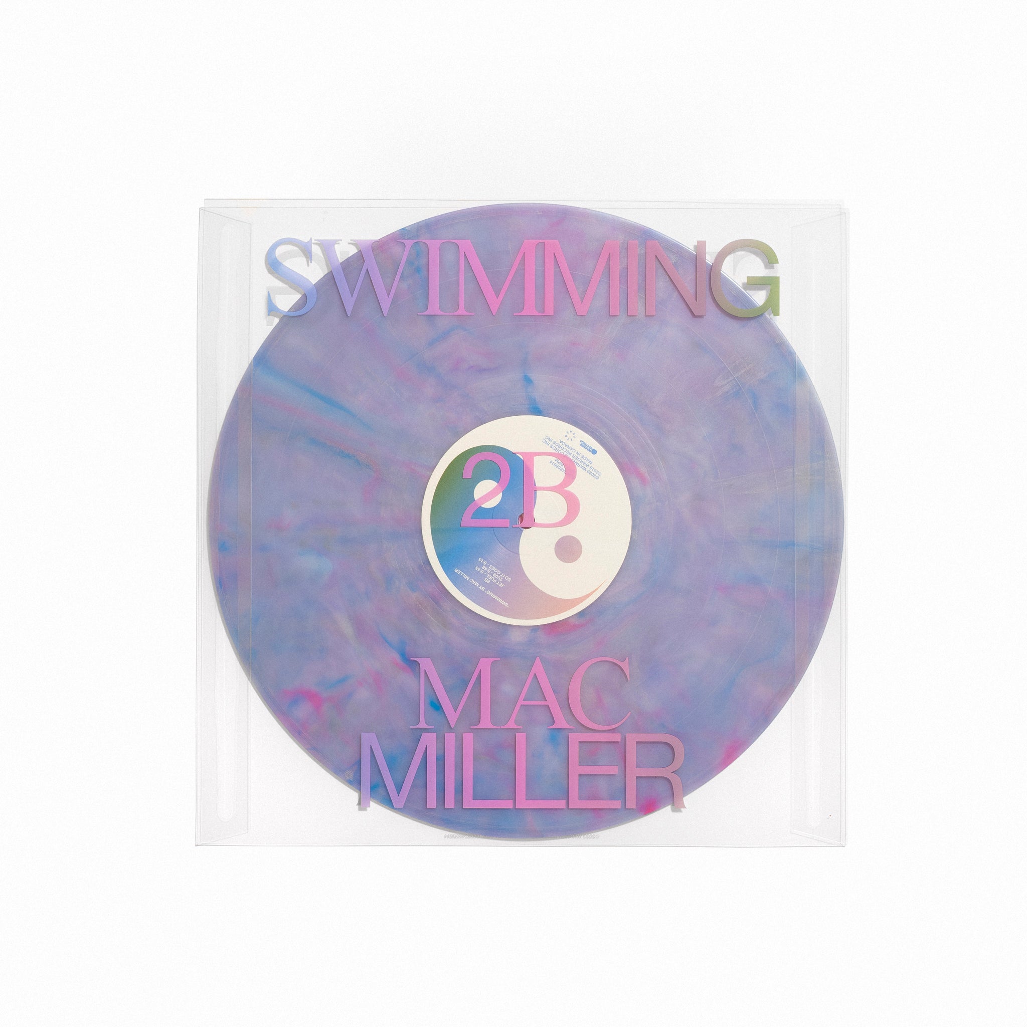 Order Mac Miller - Swimming (5th Anniversary Milky Clear/Hot Pink/Sky Blue Marble 2xLP Vinyl)