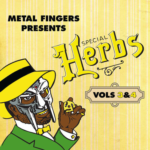 Mf Doom - Metal Fingers Presents: Special Herbs Vols. 3 & 4 (Lemon Yellow Colored Vinyl Gatefold 2Lp)