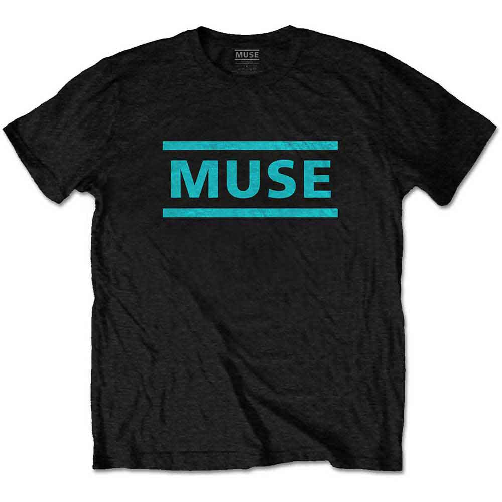 Muse - Light Blue Logo Black