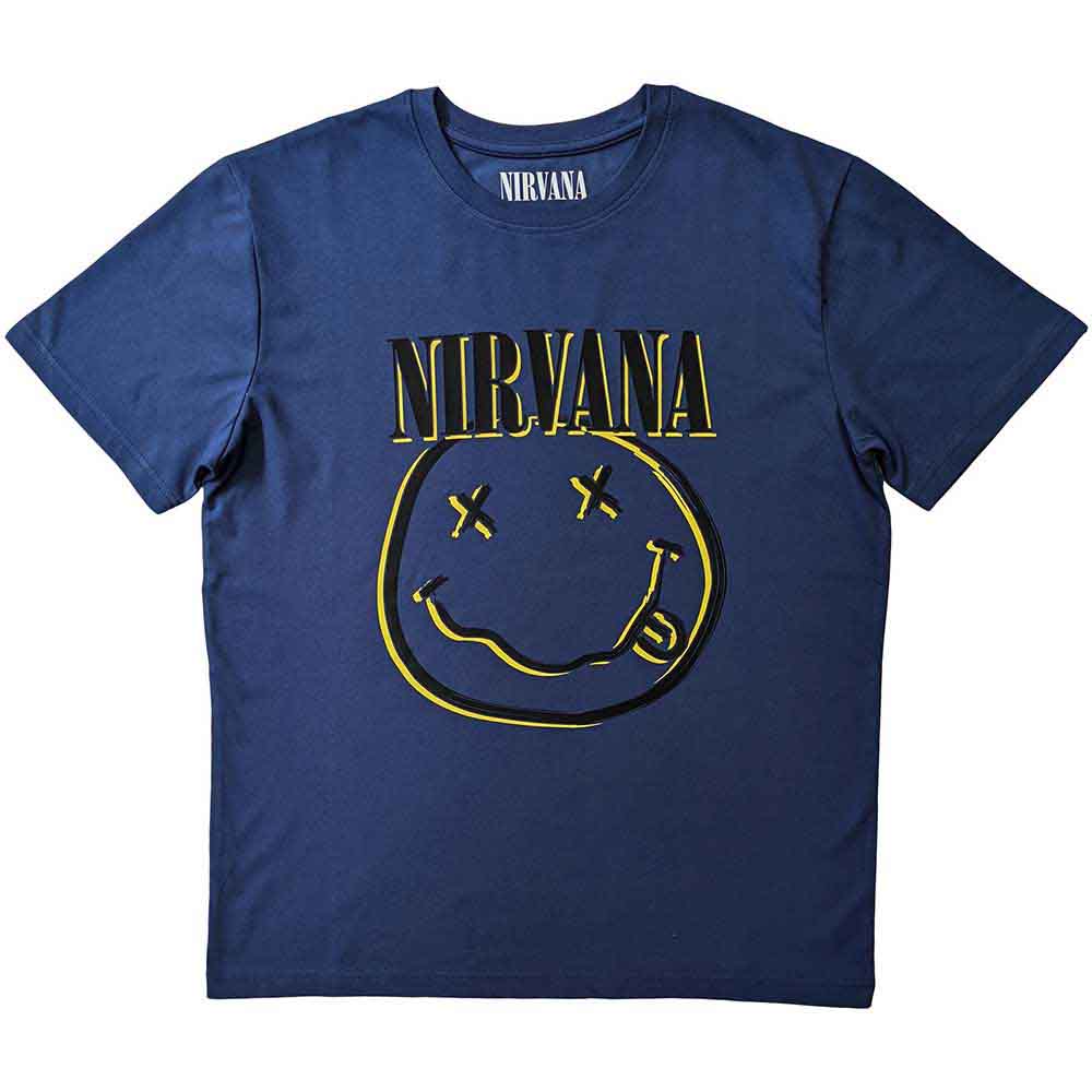 Nirvana - Inverse Happy Face Blue