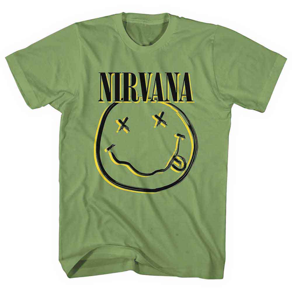 Nirvana - Inverse Happy Face Green