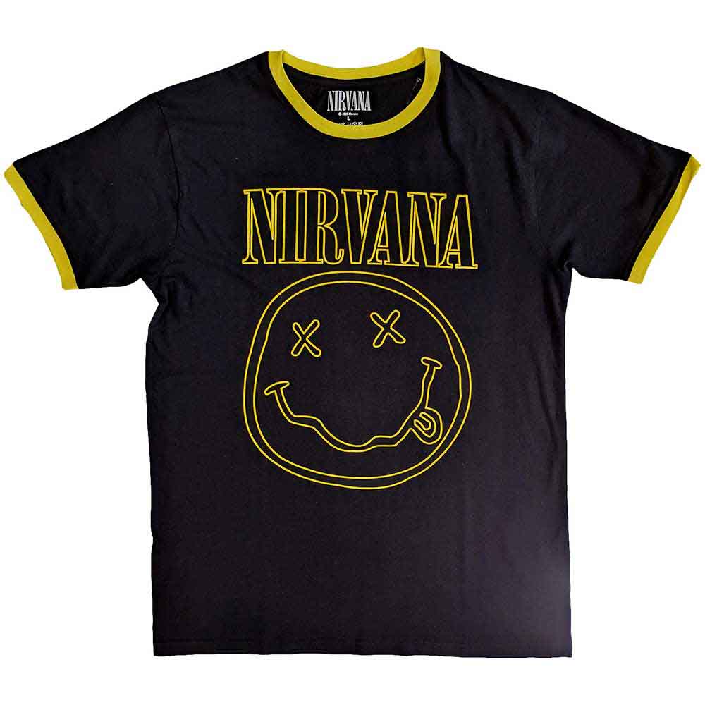 Nirvana - Outline Happy Face () Black