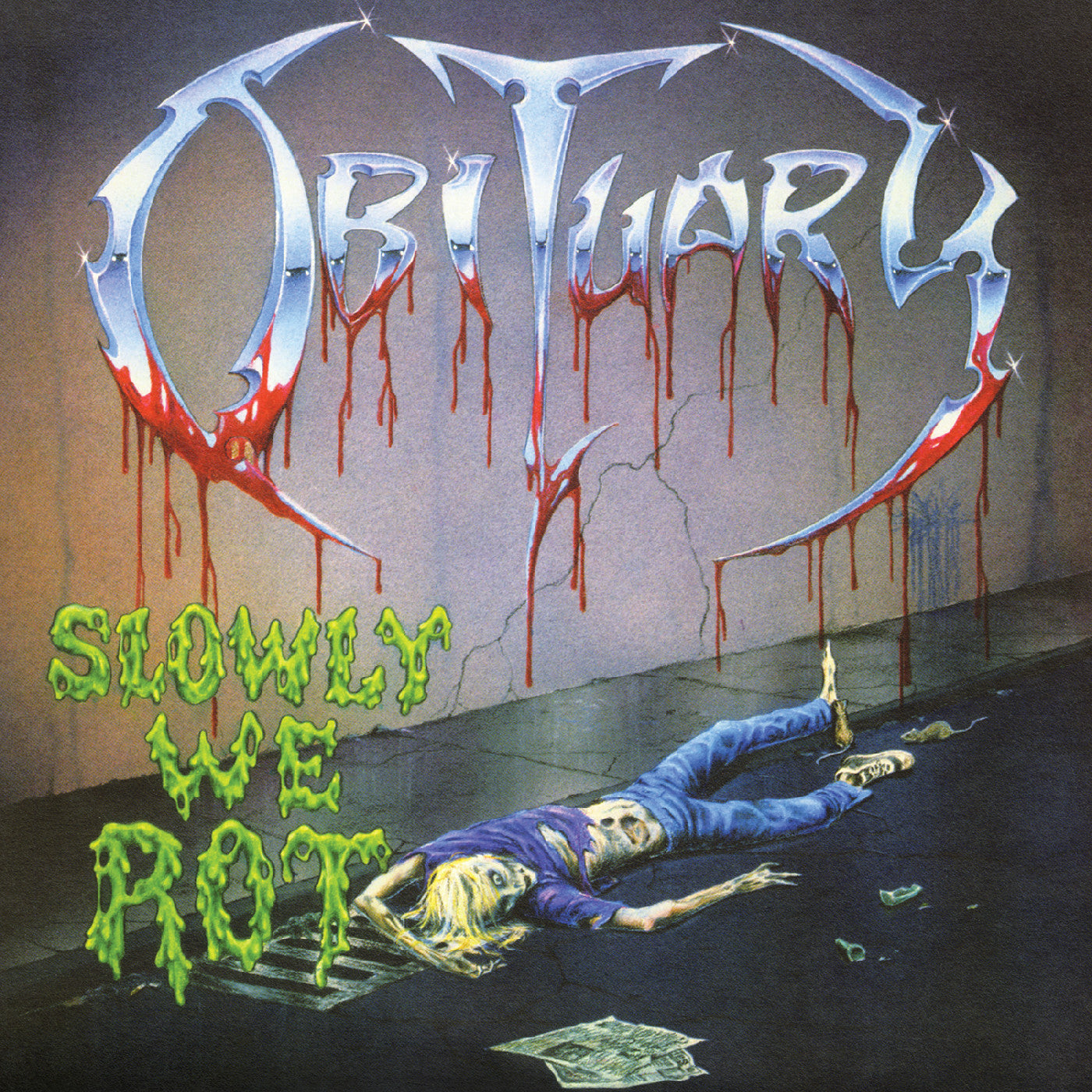 Obituary - Slowly We Rot (Remastered Expanded) (Corpse Blue With Blood Splatter Vinyl)