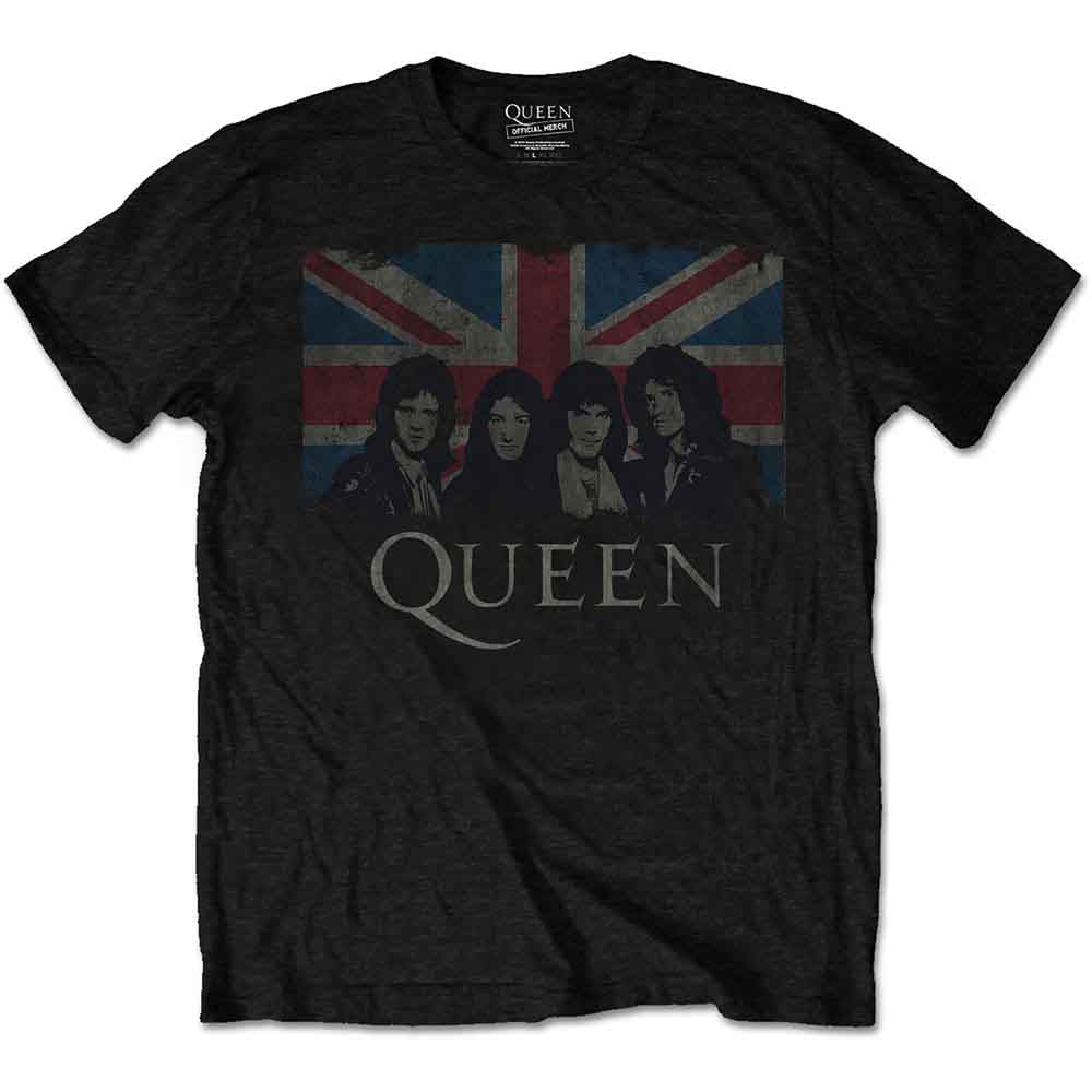 Queen - Vintage Union Jack Black