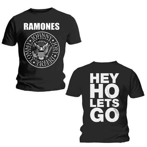 Ramones - Hey Ho (Front & Back) Black
