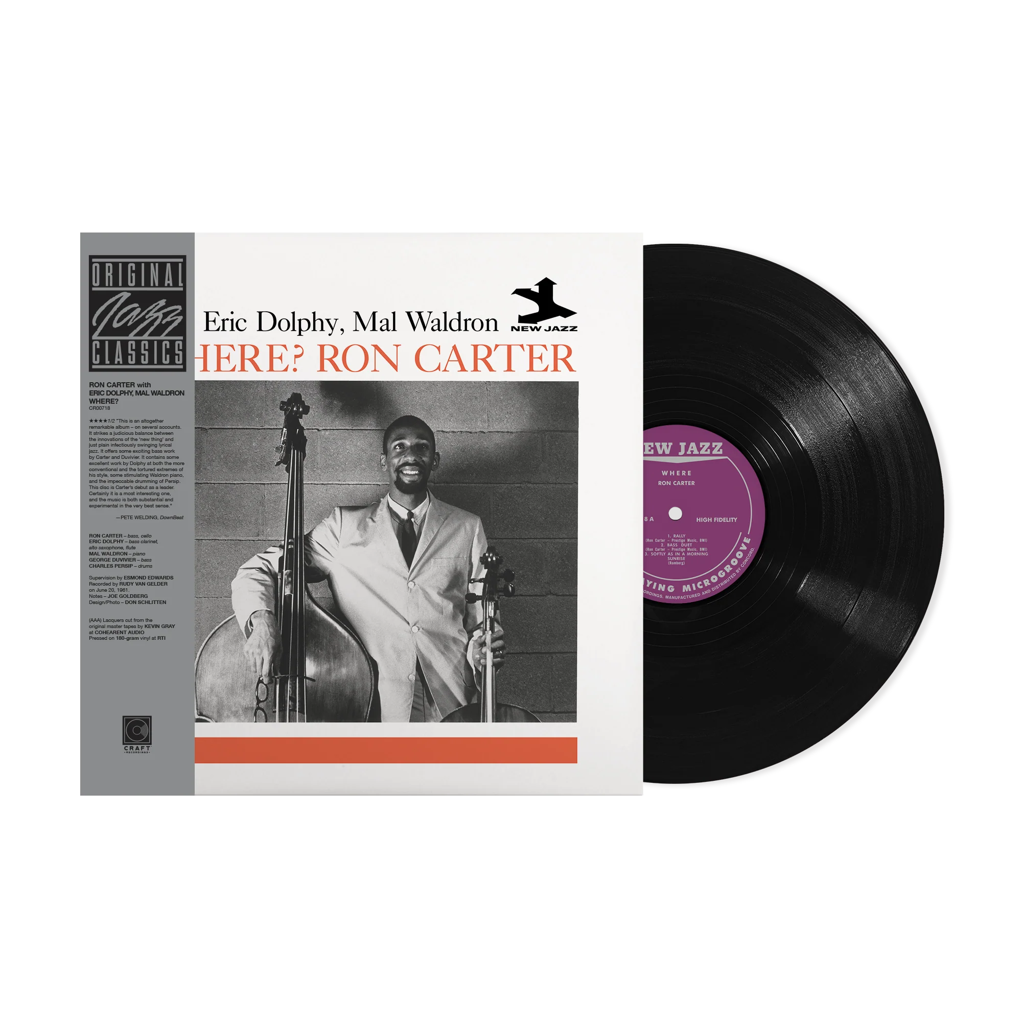 Order Ron Carter - Where? (Craft OJC Series Vinyl)