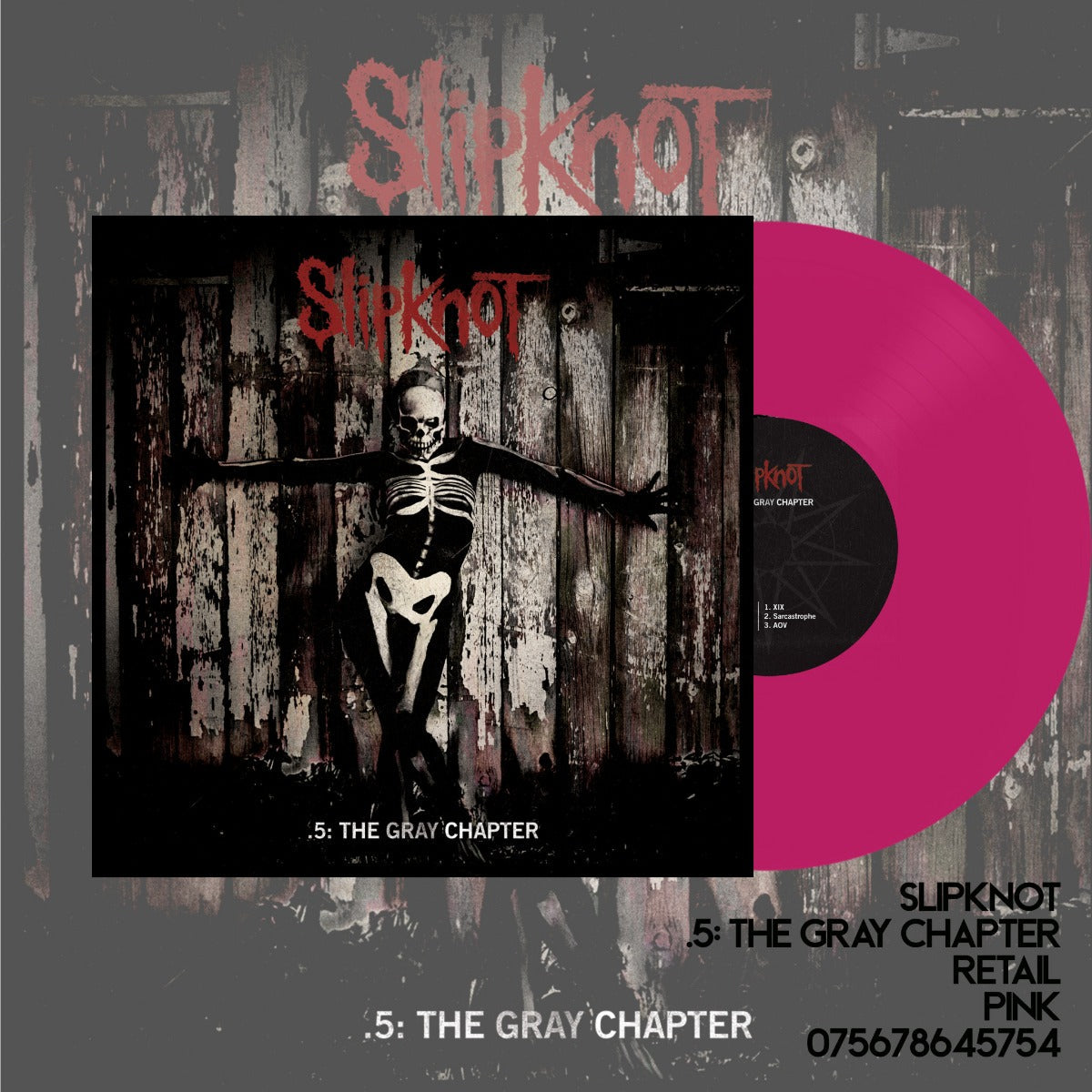Slipknot - 5: The Gray Chapter (2 LP pink colored vinyl)