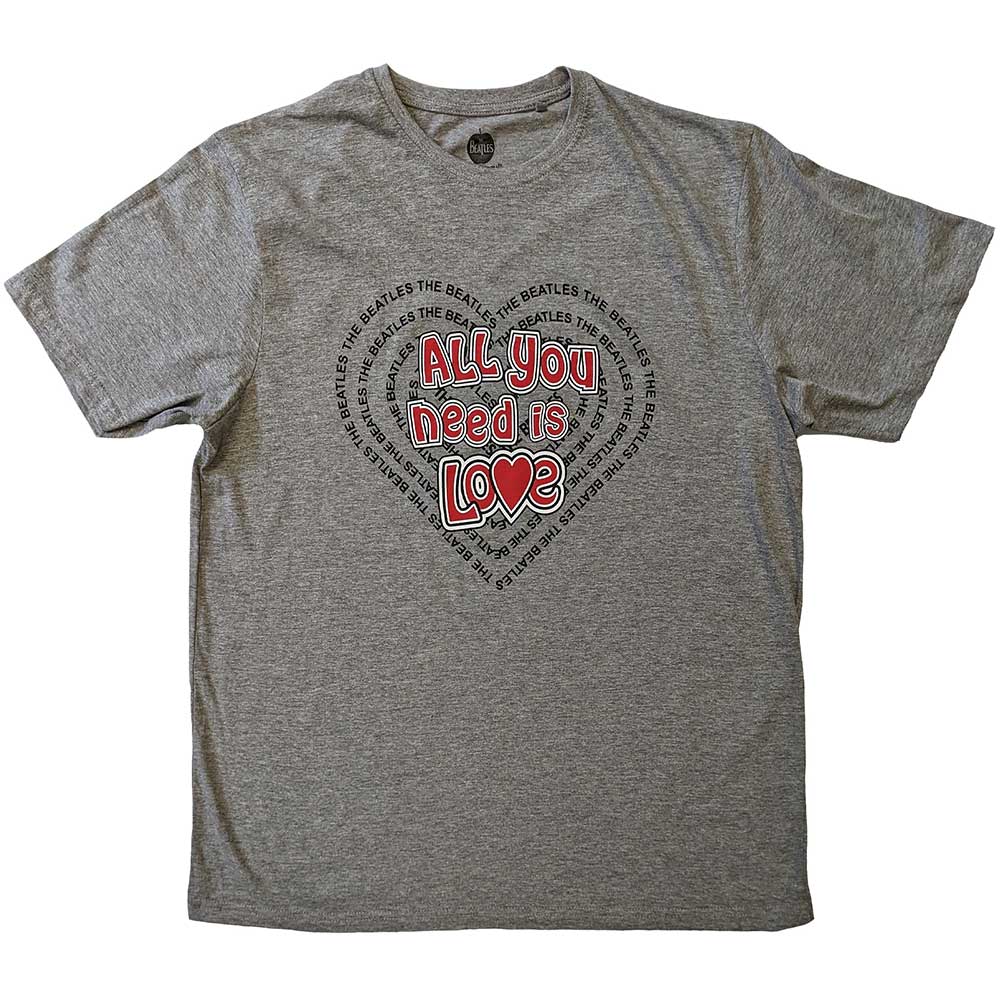The Beatles - All You Need Is Love Heart Grey