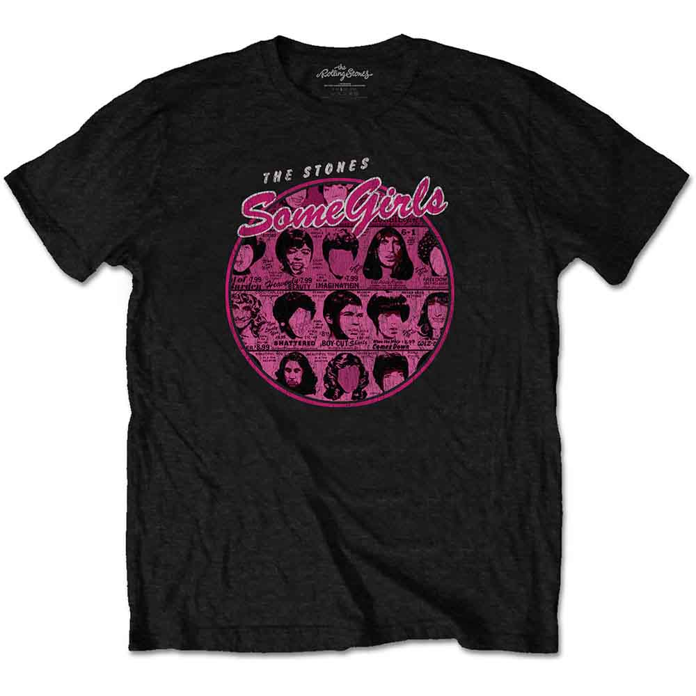 The Rolling Stones - Some Girls Circle Version 1 Black