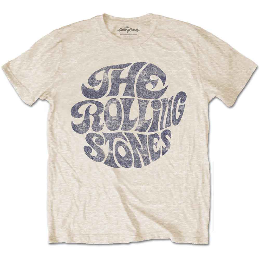 The Rolling Stones - Vintage 1970s Logo Beige