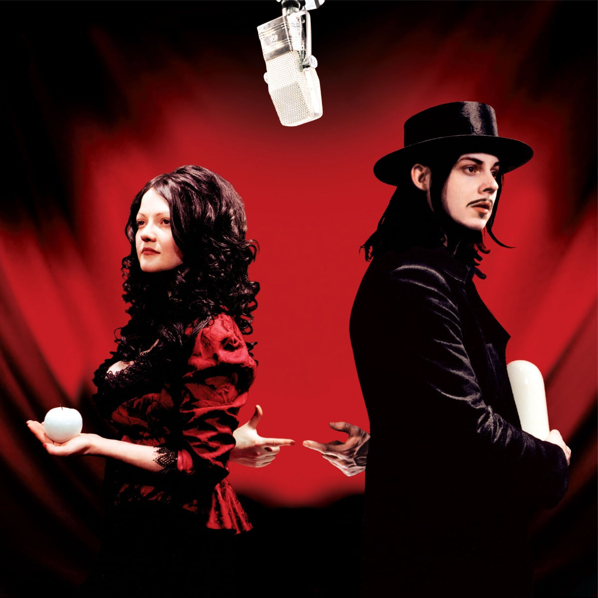 The White Stripes - Get Behind Me Satan (20th Anniversary Limited 2 LP Red/Clear W/Black Wisps)