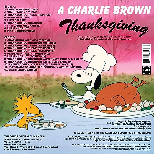 Order Vince Guaraldi Quintet - A Charlie Brown Thanksgiving (Black Vinyl)