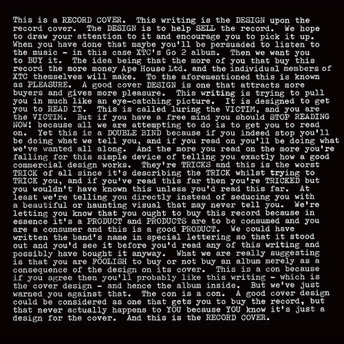 Order XTC - GO2 (2xLP 200 Gram Vinyl, United Kingdom Import)