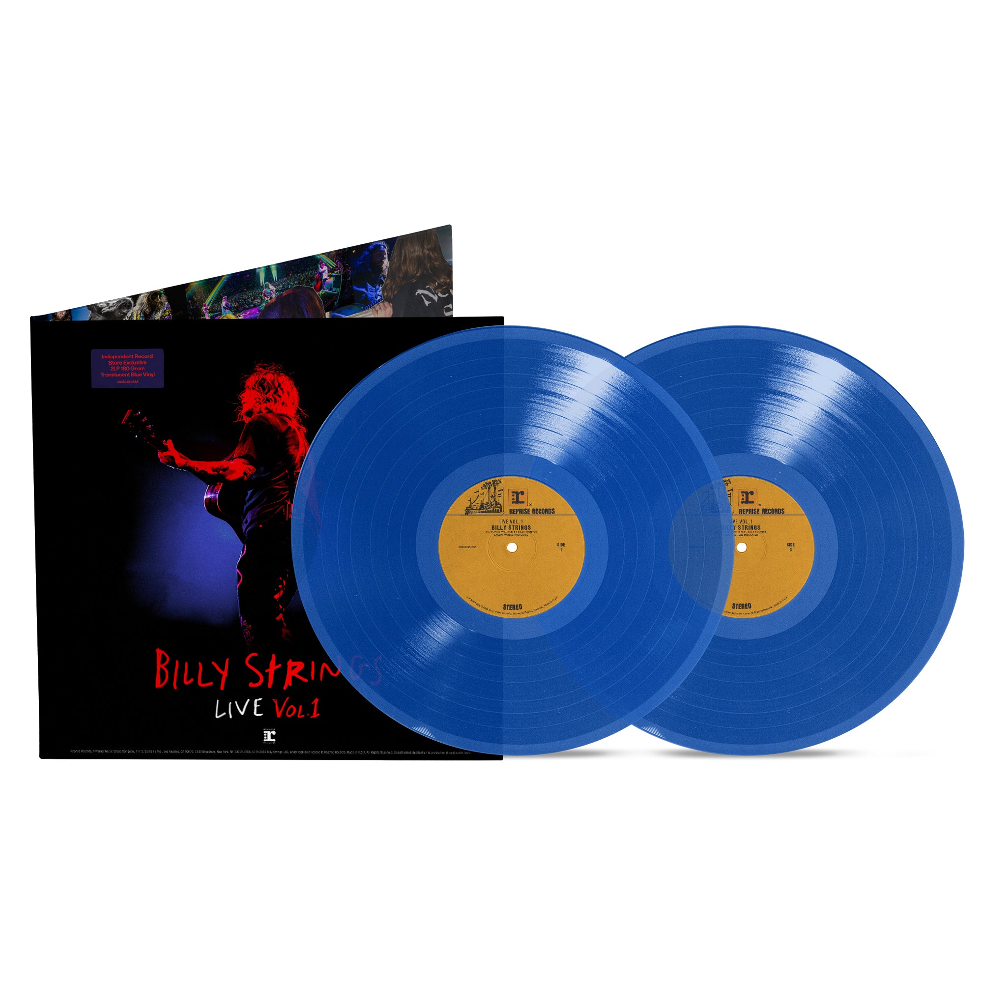 Order Billy Strings - Billy Strings Live Volume 1 (Indie Exclusive 2xLP Translucent Blue Vinyl)