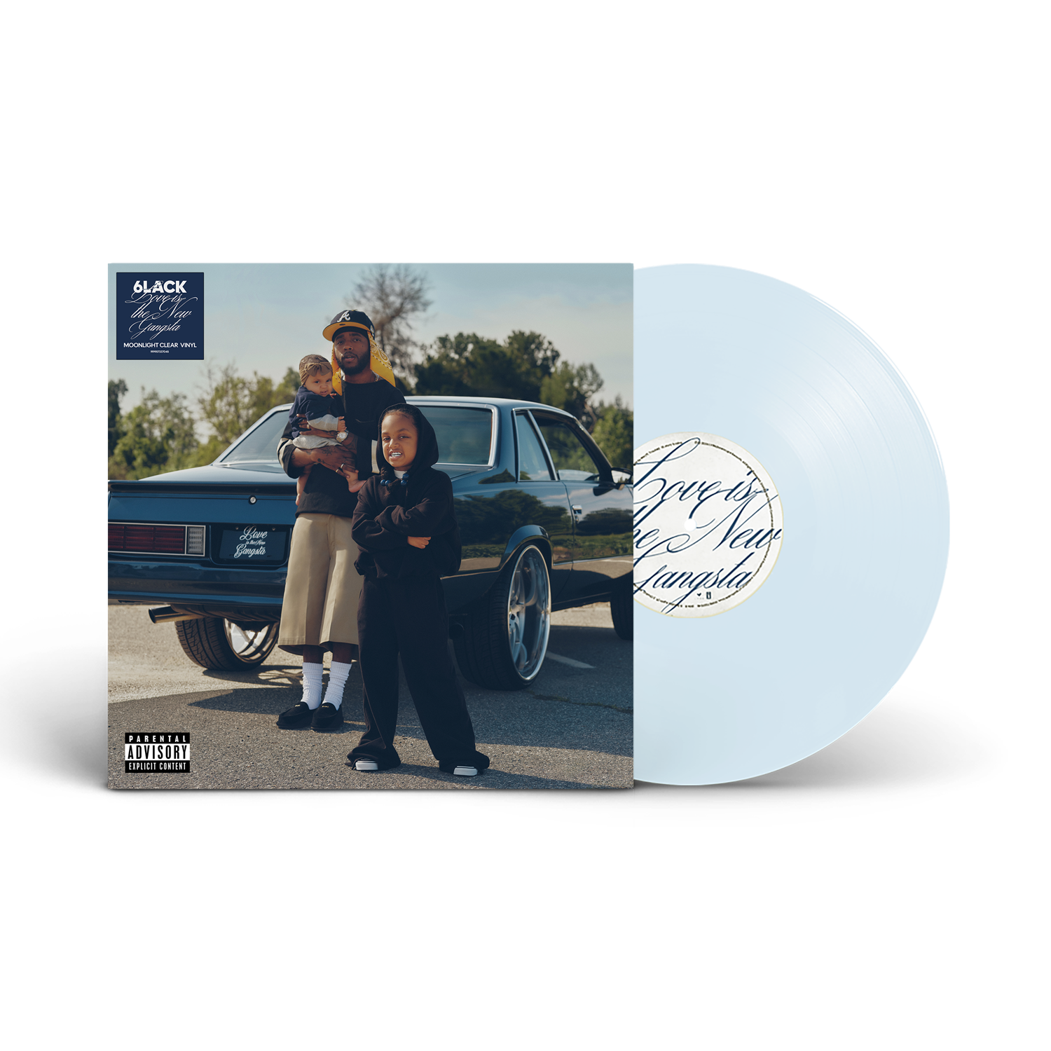 6lack - Love Is The New Gangsta (Alternate Cover) [Moonlight Clear Vinyl]