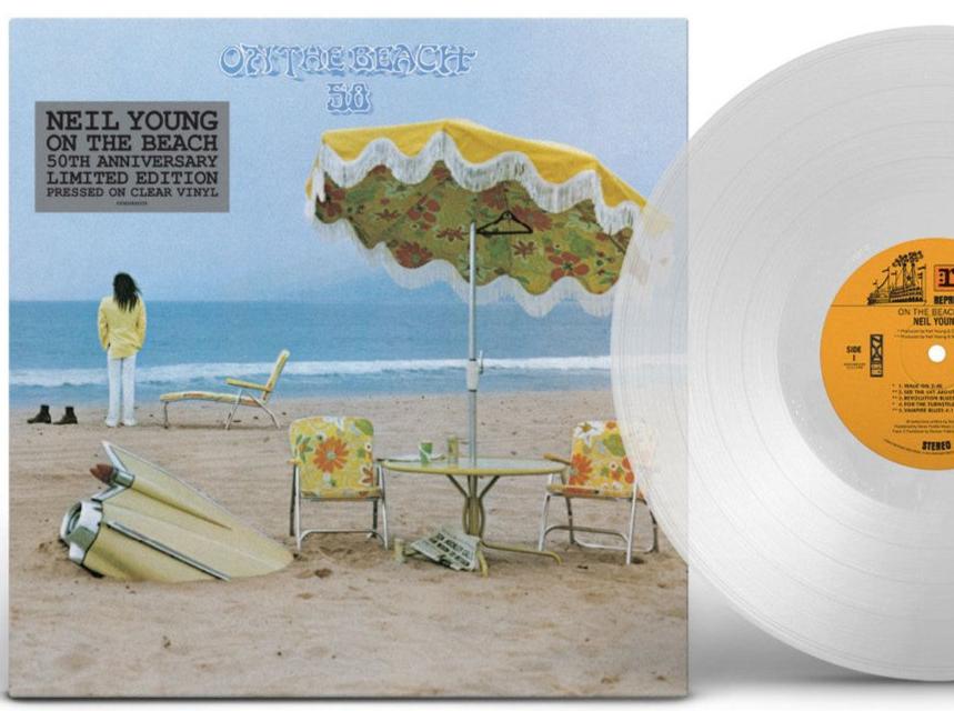 Order Neil Young - On The Beach (50th Anniversary Clear Vinyl)