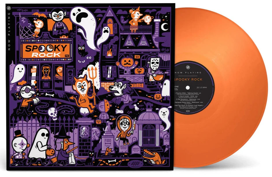 Order Various Artists - Now Playing: Spooky Rock (Orange Vinyl)