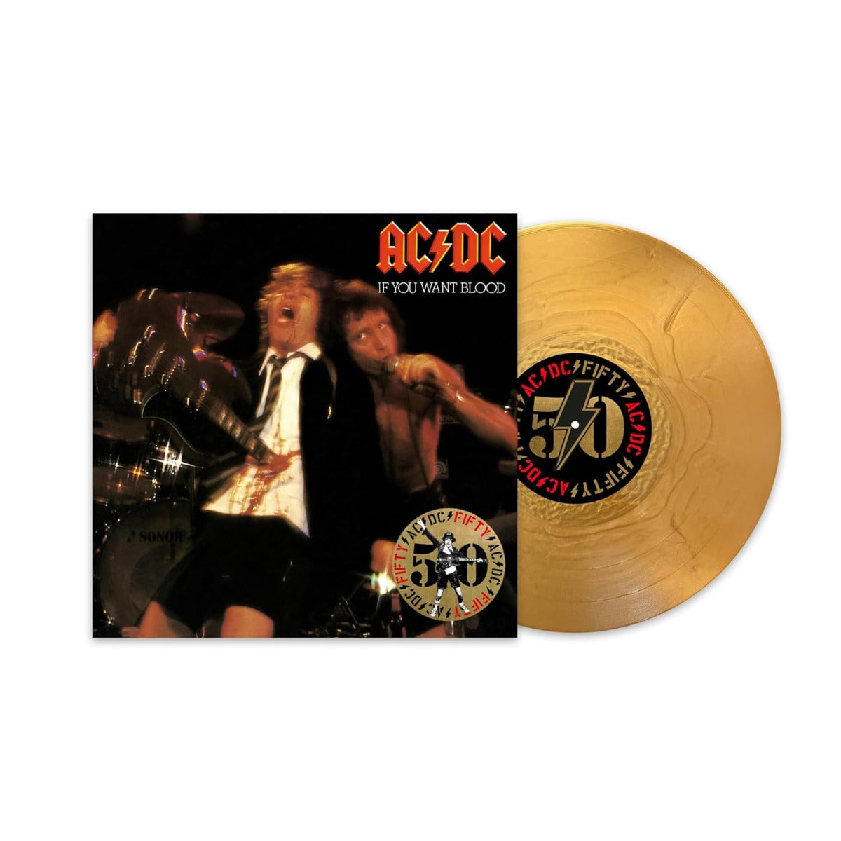 AC/DC - If You Want Blood You've Got It (50th Anniversary Edition, Gold Color Vinyl) (Vinyl)