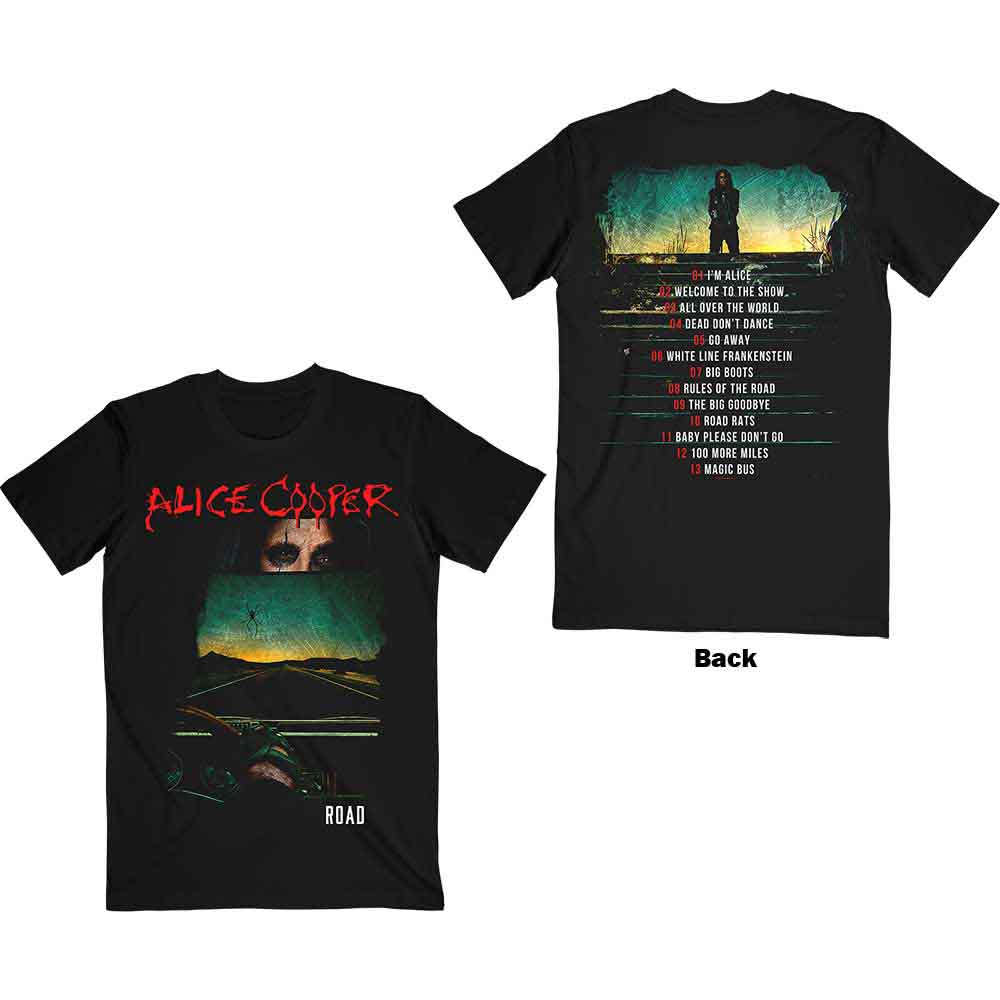 Alice Cooper - Road Cover Tracklist Black