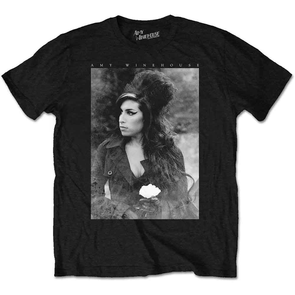 Amy Winehouse - Flower Portrait Black