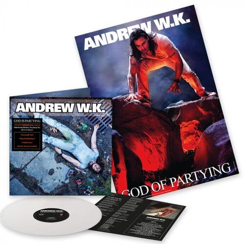 Andrew W.K. - God Is Partying (Parental Advisory Explicit Lyrics, White Vinyl, Poster)