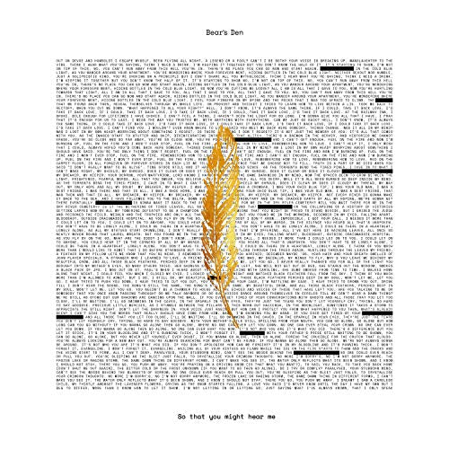 Bear's Den - So That You Might Hear Me [LP]