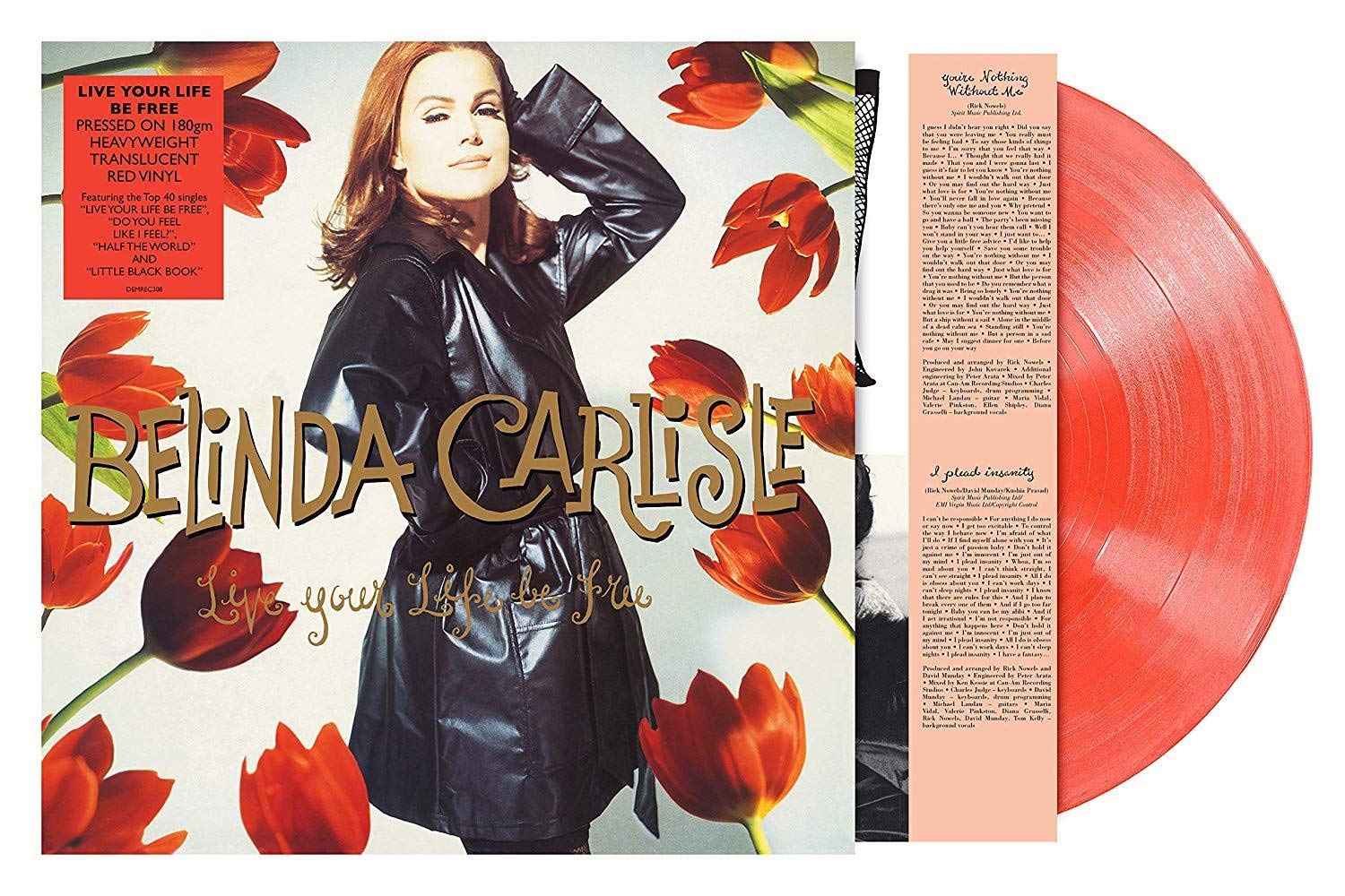 Belinda Carlisle - Live Your Life Be Free (Limited Edition, 180 Gram Translucent Red Colored Vinyl) [Import]