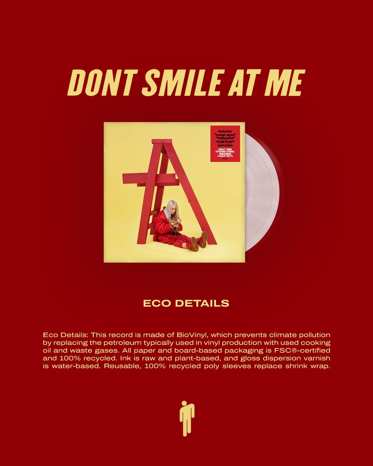 Billie Eilish - Dont Smile At Me (Limited Edition, International Pressing, Clear Vinyl) [Import]