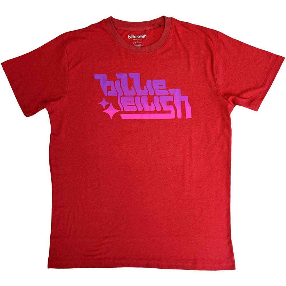 Billie Eilish - Purple Logo Red