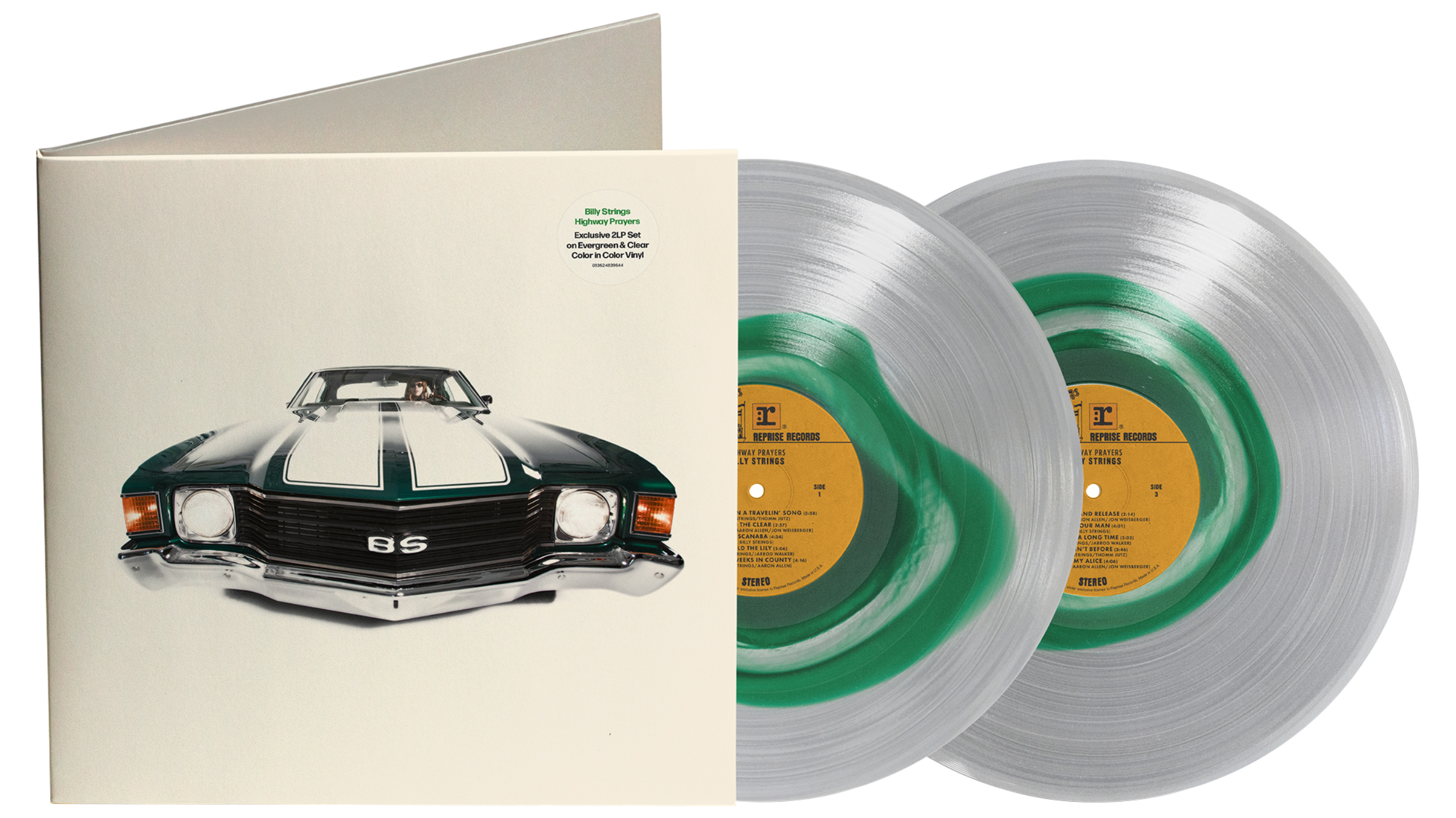 Order Billy Strings - Highway Prayers (Indie Exclusive 2xLP Green/Clear Color-in-Color Vinyl)