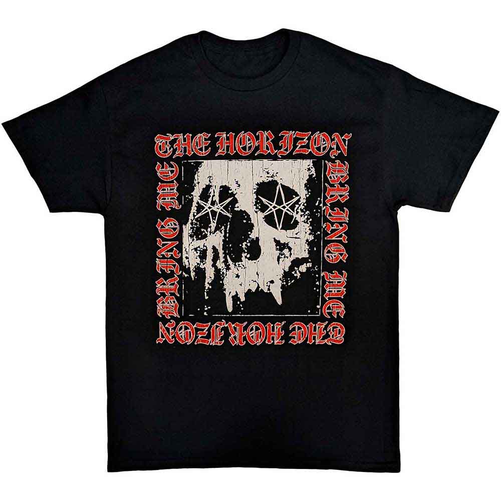 Bring Me The Horizon - Metal Logo Skull Black