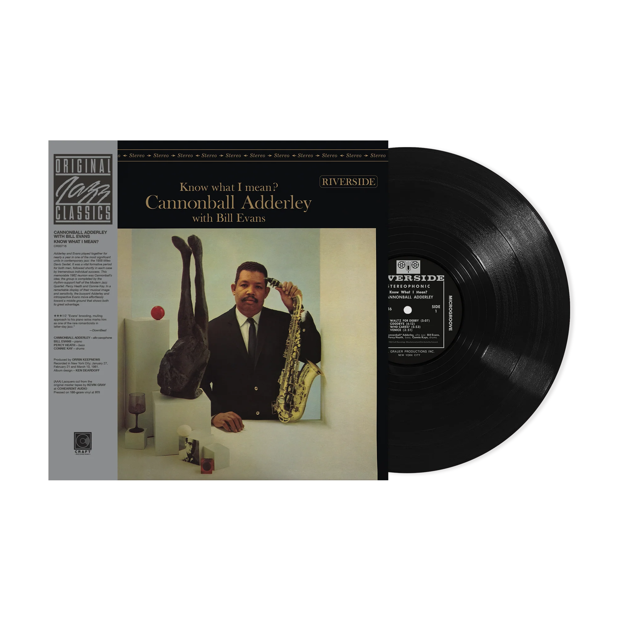 Order Cannonball Adderley & Bill Evans - Know What I Mean? (Craft OJC Series Vinyl)