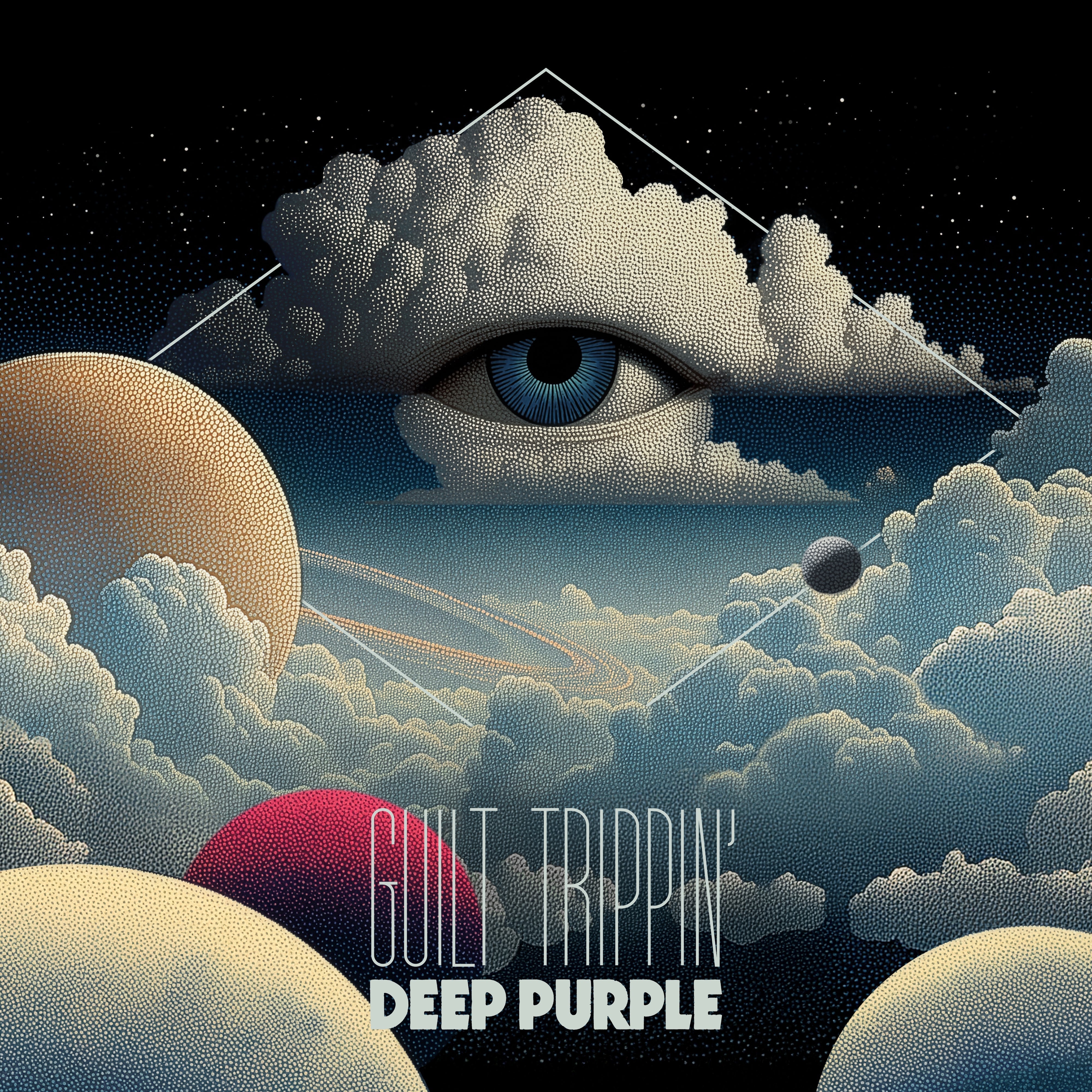 Deep Purple - Guilt Trippin' (Limited Silver/Blue Splatter Vinyl 12" Maxi Single)