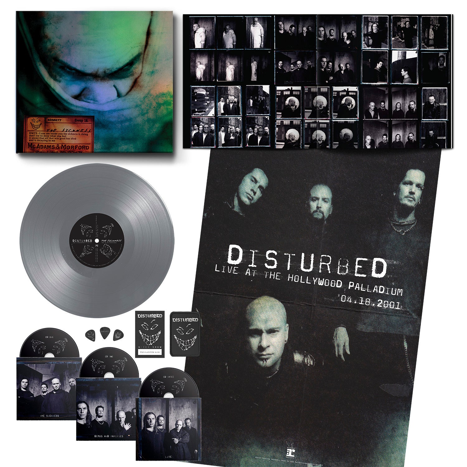 Order Disturbed - The Sickness (Limited Edition Silver Vinyl + 3xCD Box Set)