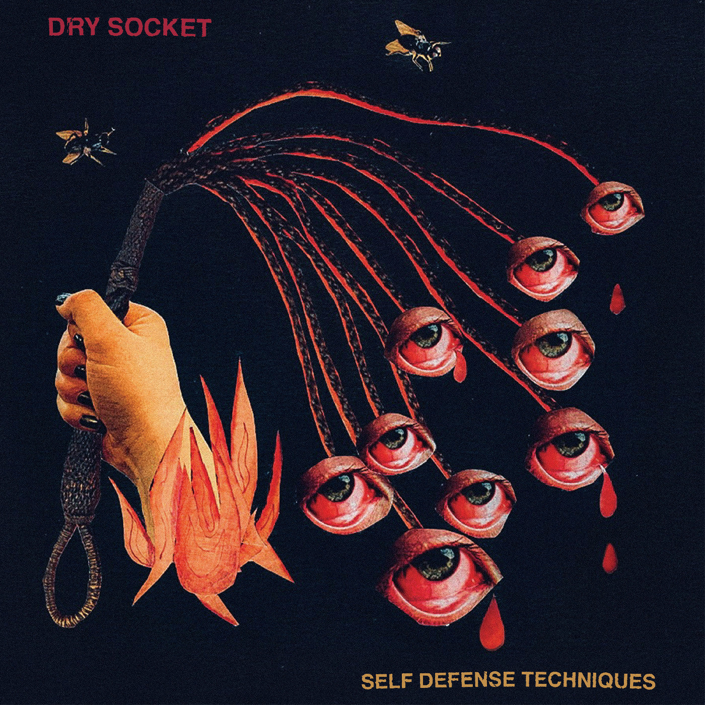 Dry Socket - Self Defense Techniques (2-Color Galaxy Effect: T1 Ruby Transparent + Black Color Vinyl Vinyl)